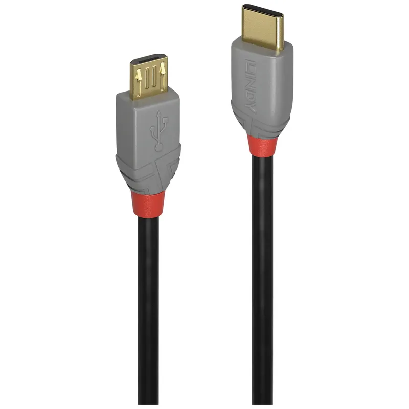 Lindy 36891 USB-kabel USB 2.0 1 m USB C till Micro-USB B