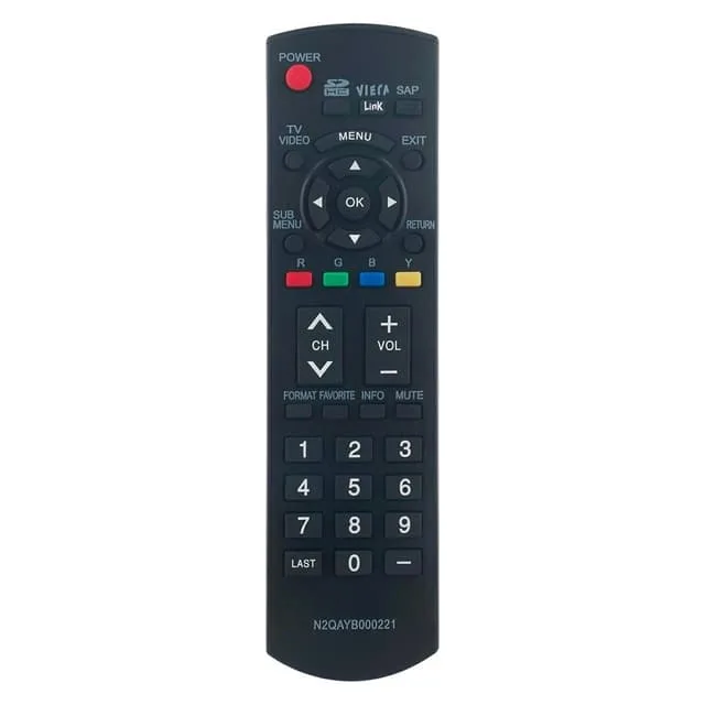 MTK Fjärrkontroll Ersättning för Panasonic N2QAYB000221