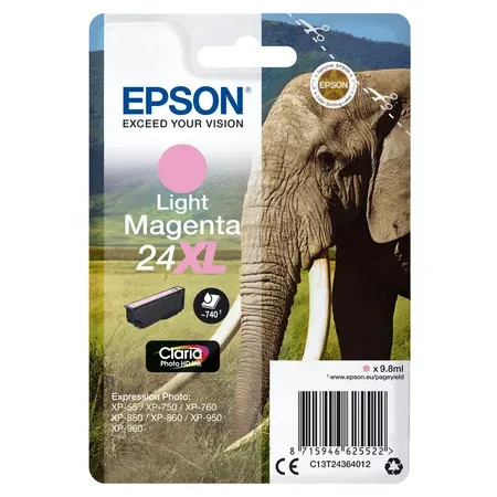 Epson 24XL - XL - ljus magenta - original