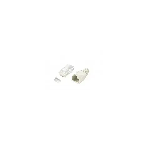 Equip 121175 skarvkoppling RJ-45 Cat6 Transparent, Vit