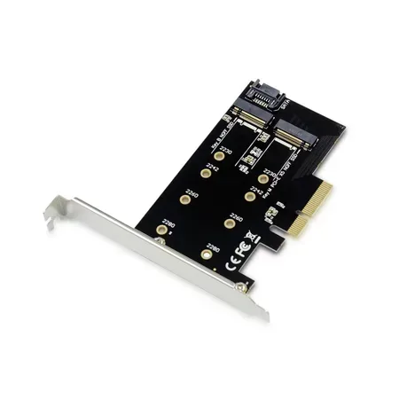 Conceptronic Emrick 2-i-1 PCIe-kort för M.2 SSD, svart
