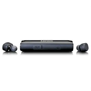 Lenco Bluetooth-headset vattentätt in-ear med dockning Svart
