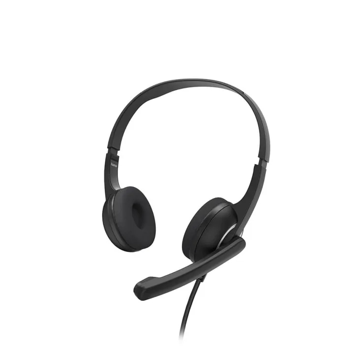 Hama HS-USB250 V2 on-ear-headset för PC, svart
