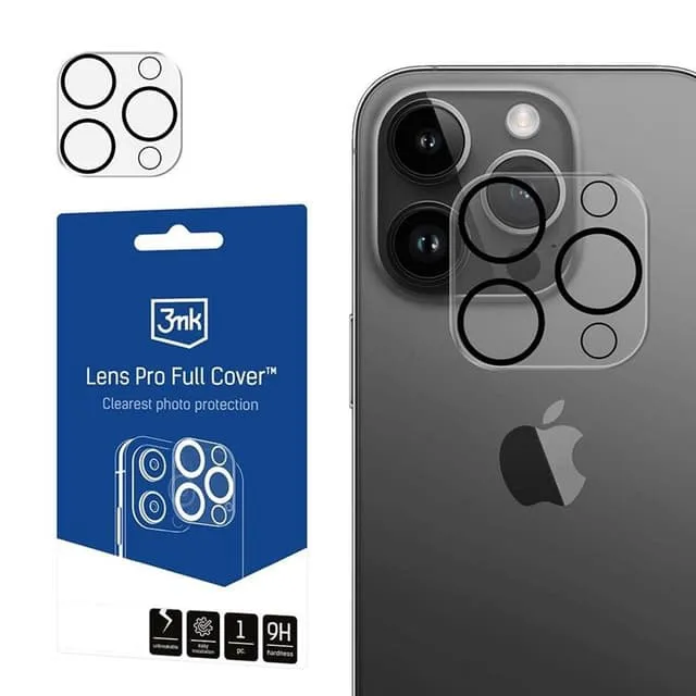3MK iPhone 15 Pro/15 Pro Max Kameralinskydd