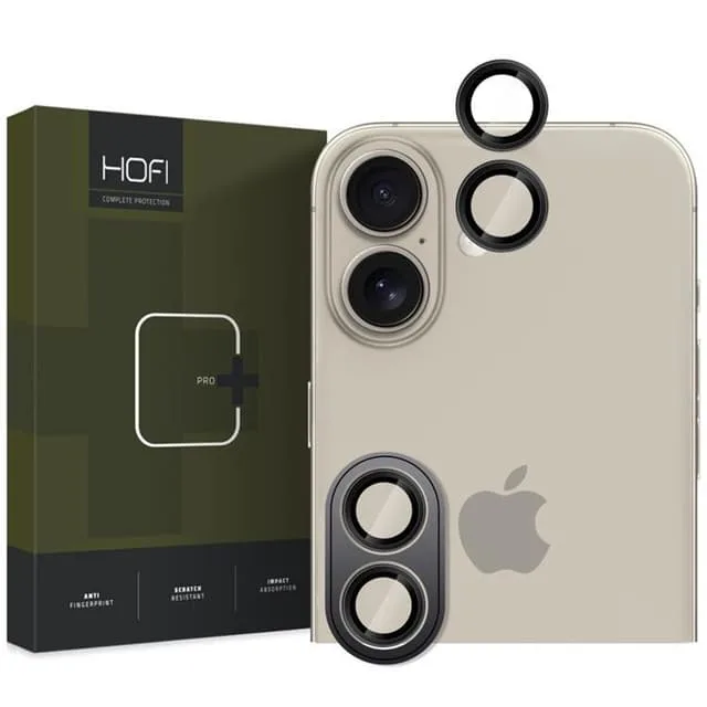 HOFI iPhone 16/16 Plus Kameralinsskydd Härdat Glas