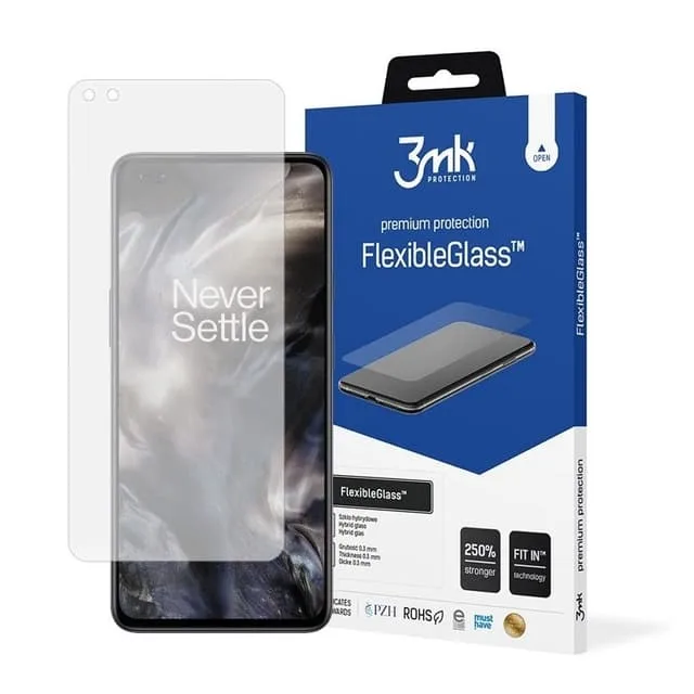 3MK Oneplus Nord Hybrid Okrossbart Glas FlexibleGlass