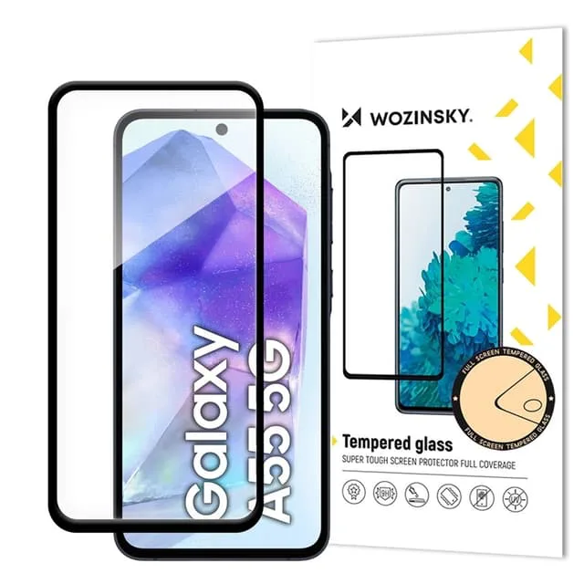 Wozinsky Galaxy A55 5G Härdat Glas Skärmskydd Full Glue