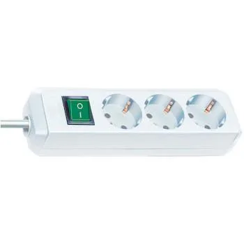 Brennenstuhl Bn-1159300010 Eco-line 10-vägs uttag med strömbrytare svart