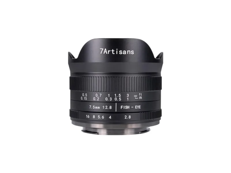 7Artisans 7.5mm F2.8 Mark II, Vidvinkelobjektiv med fisheye, 11/9, Sony E