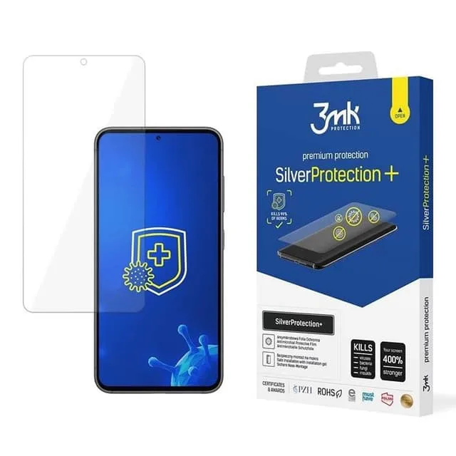 3MK Galaxy S23 Plastfilm skärmskydd Silver Protection+