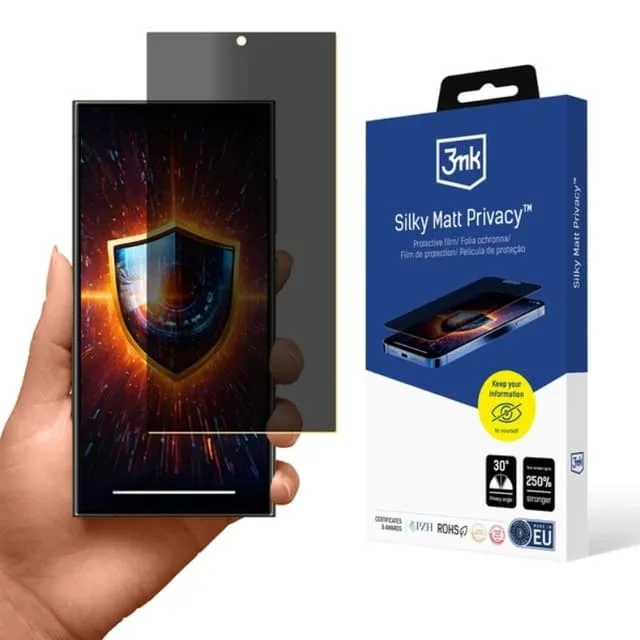 3MK Galaxy S25 Ultra Privacy Plastfilm Skärmskydd