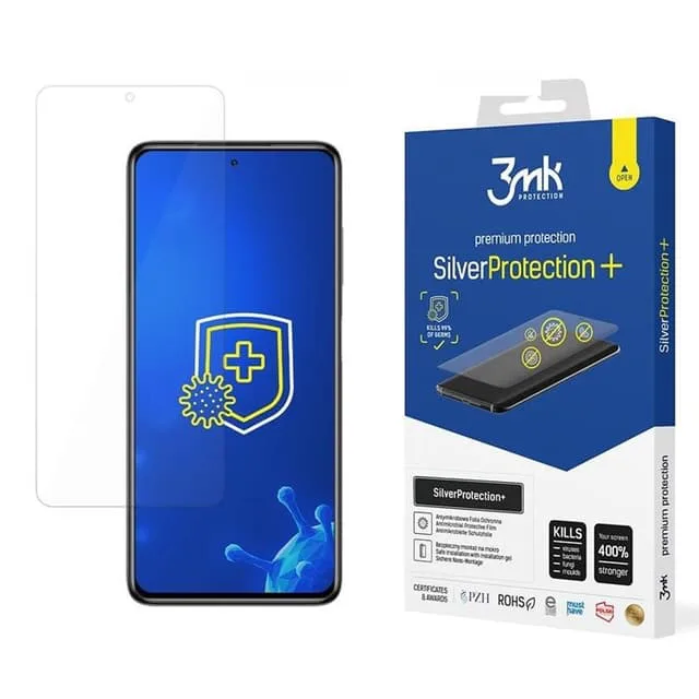 3MK Xiaomi Poco X3 Plastfilm skärmskydd Silver