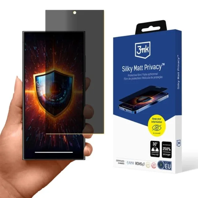 3MK Galaxy S24 Ultra Privacy Plastfilm Skärmskydd