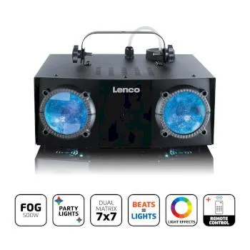 Lenco Dual Matrix party LED-ljus och dimmaskin