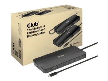 Club 3D - dockningsstation - USB-C / Thunderbolt 3 / Thunderbolt 4 - 3 x Thunderbolt 4