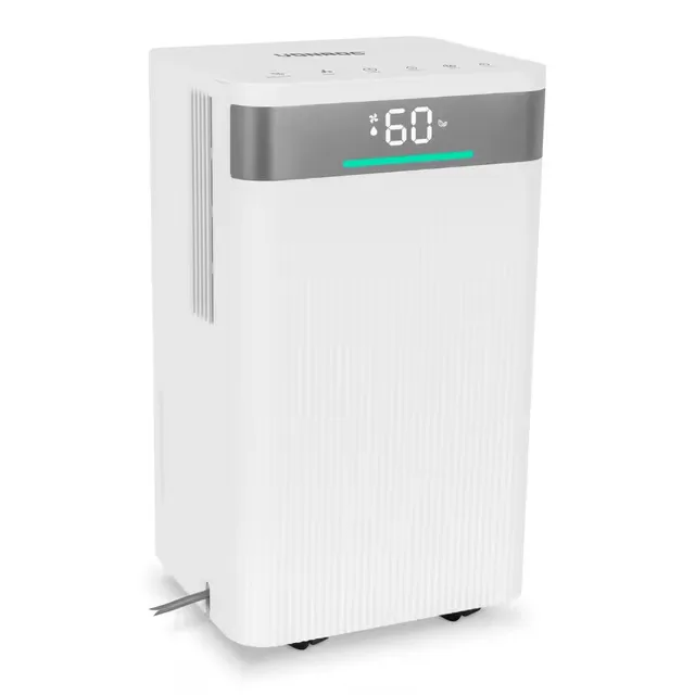 VONROC Avfuktare 12L/dygn – WiFi – Tyst – Tvättläge – Luftfilter – 2L tank