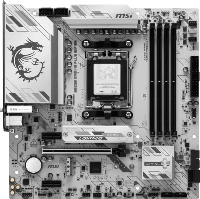 MSI B850M GAMING PLUS WIFI AMD B850 Socket AM5 micro ATX