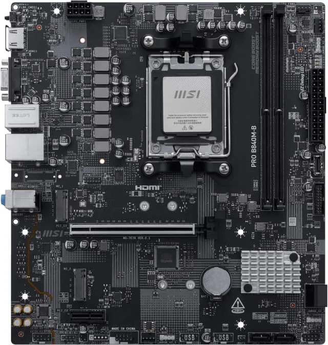 MSI PRO B840M-B moderkort