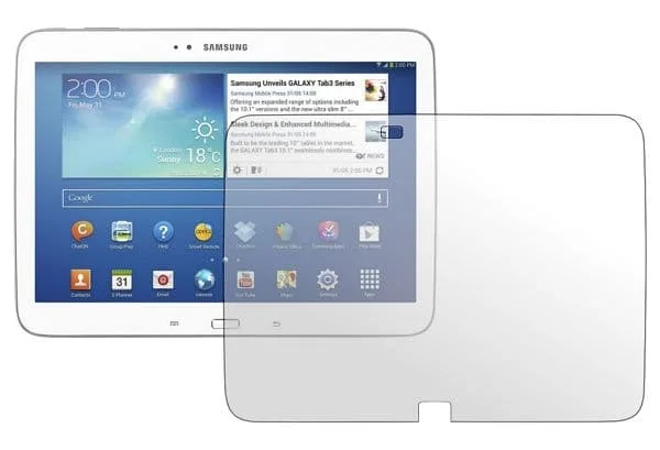 OEM Clear skärmskydd plastfilm Samsung Galaxy Tab 3 10.1