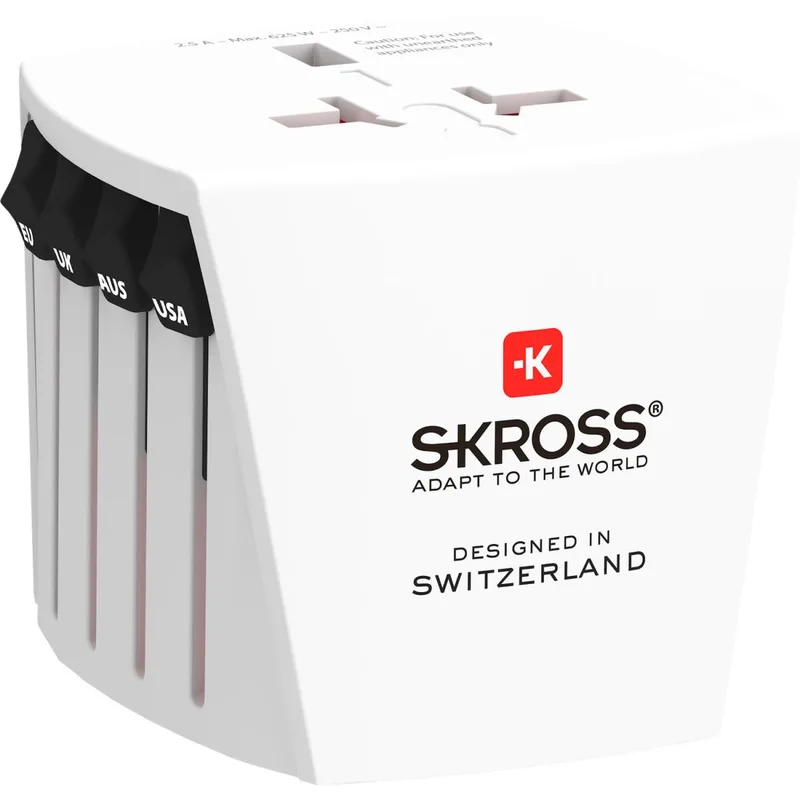 SKROSS: Världsreseadapter MUV Micro Ojordad