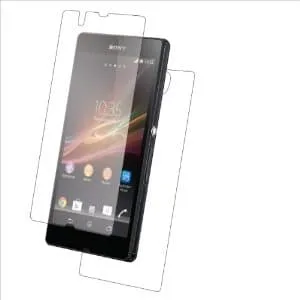 OEM Clear skärmskydd plastfilm och Baksidesskydd Sony