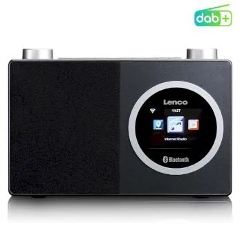Lenco Internetradio med färgdisplay och Bluetooth® svart