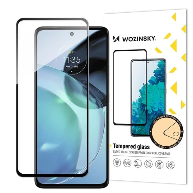 Wozinsky Motorola Moto G72 Härdat Glas Skärmskydd Full Screen 9H