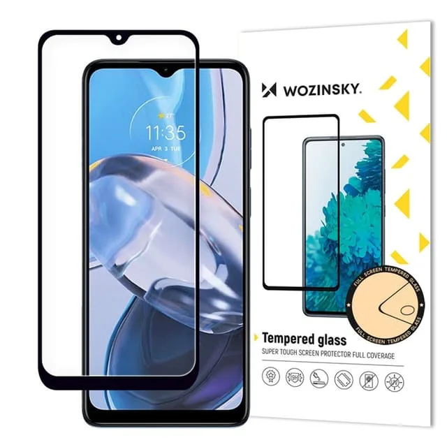 Wozinsky Motorola Moto E22/E22i Härdat Glas Skärmskydd Full Glue