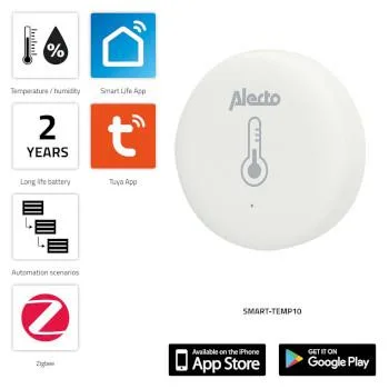 Alecto Smart Zigbee temperatur- och luftfuktighetssensor