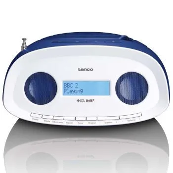 Lenco Bärbar DAB+/FM-radio med CD- och USB-spelare Blå