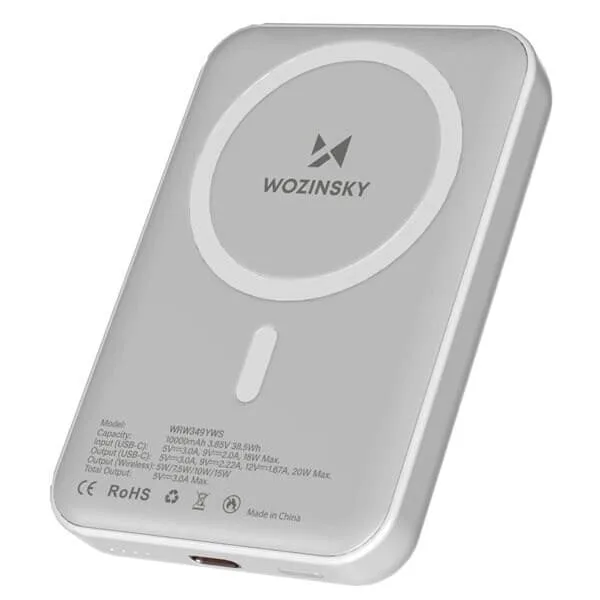 24 Powerbank 10000mAh med magnetisk laddning