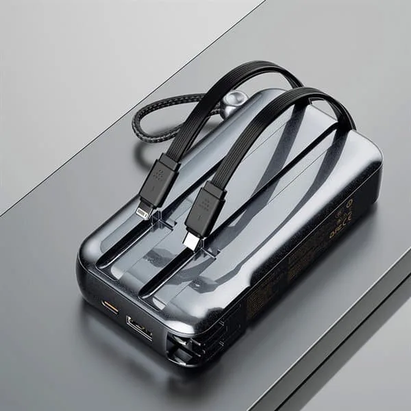Dudao 2i1 Powerbank 10000mAh med 3 laddkontakter