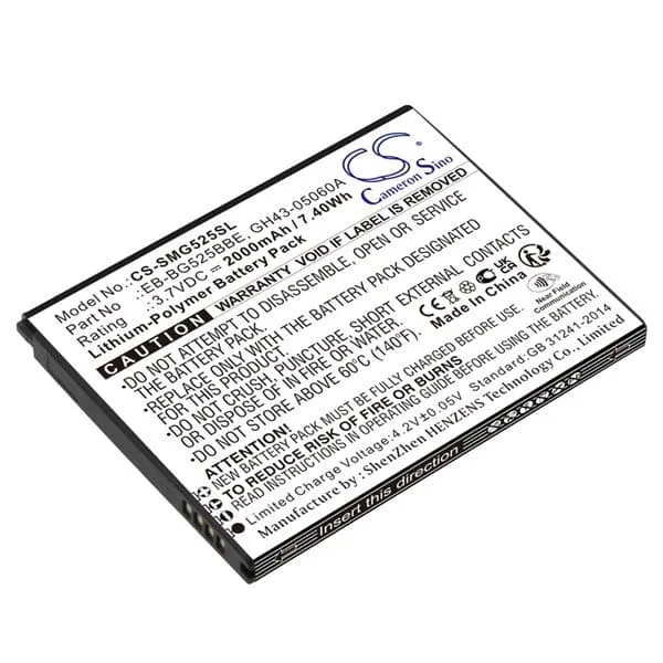 24 Batteri EB-BG525BBE 2000mAh till Samsung Galaxy