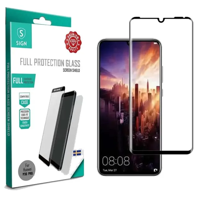 SiGN Huawei P30 Pro Härdat Glas Skärmskydd