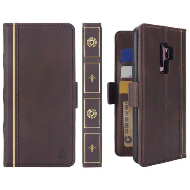 Retro Book Wallet 2i1 Samsung Galaxy S9 Plus (SM-G965F)