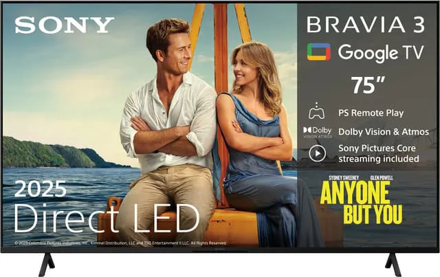 Sony 75" BRAVIA 3 4K Google TV