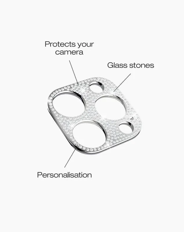 Camera Lens Protector 3D iPhone 15 Pro / 15 Pro Max Stones