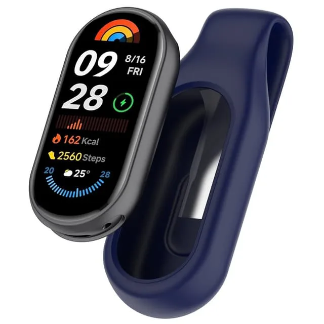 För Xiaomi Smart Band 10/9/8 Fodral Smart Watch Silikonskydd Hållare