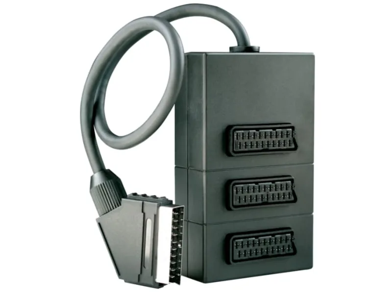 Schwaiger SCV7030 SCART-fördelare med 3 utgångar