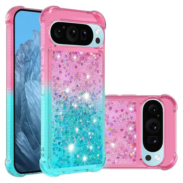 Skalo Google Pixel 10 Pro Kvicksand Glitter Skal