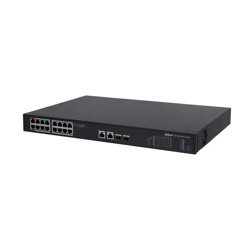 Dahua PFS3220-16GT-240-V2 20-portars ohanterad Gigabit-switch med 16-portar PoE