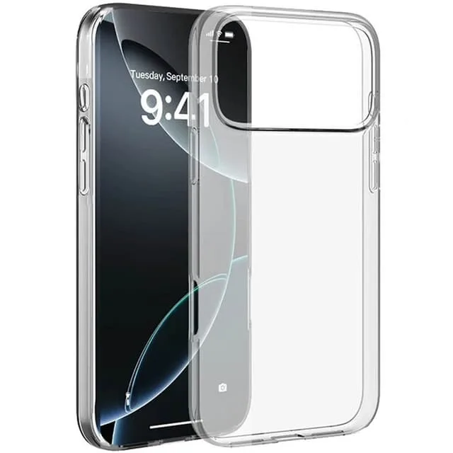 CaseOnline Silikon skal transparent iPhone 17 Pro