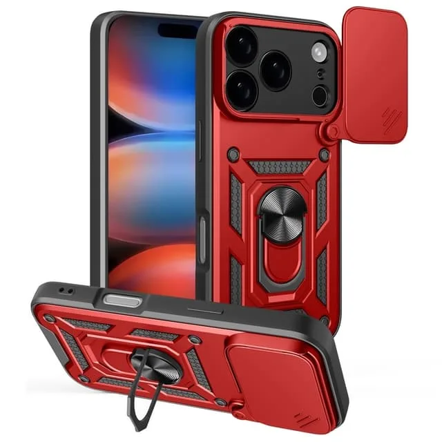 Skalo iPhone 17 Pro Armor Metallring Kameraslider Skal