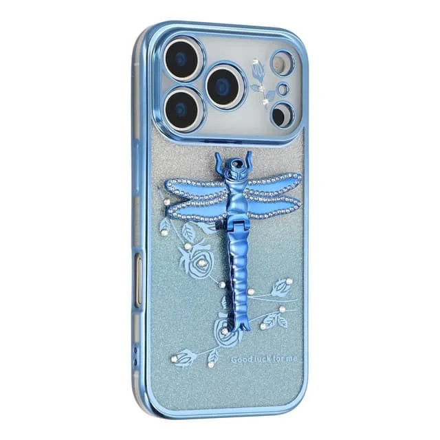 Skalo iPhone 17 Pro KADEM Dragonfly Glitter Skal