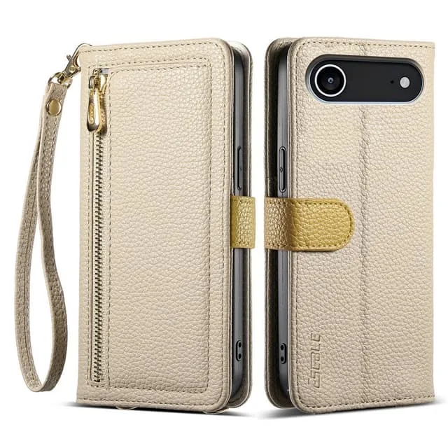 Skalo iPhone Air ESEBLE E11 Litchi Spegel Plånboksfodral