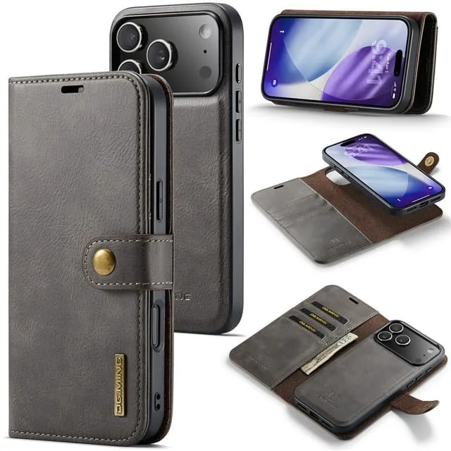 DG Ming iPhone 17 Pro 2-i-1 Magnet Plånboksfodral
