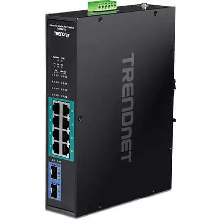 TRENDnet TI-PGM102 industriell switch, 10 portar