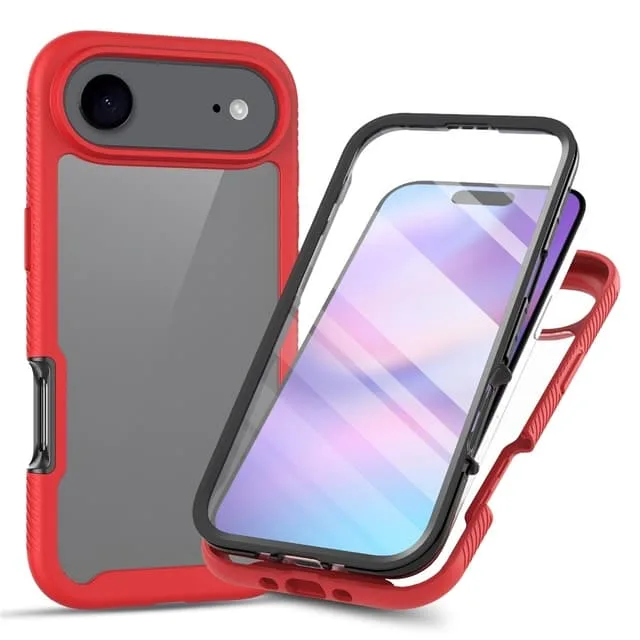 Skalo iPhone Air Shockproof Clear Hybrid+Skärmskydd Skal