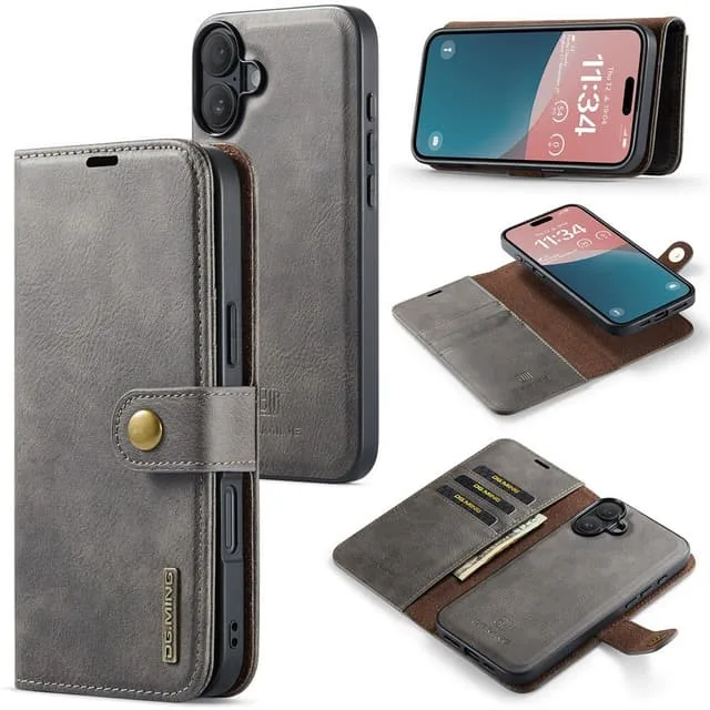 DG Ming iPhone 17 2-i-1 Magnet Plånboksfodral