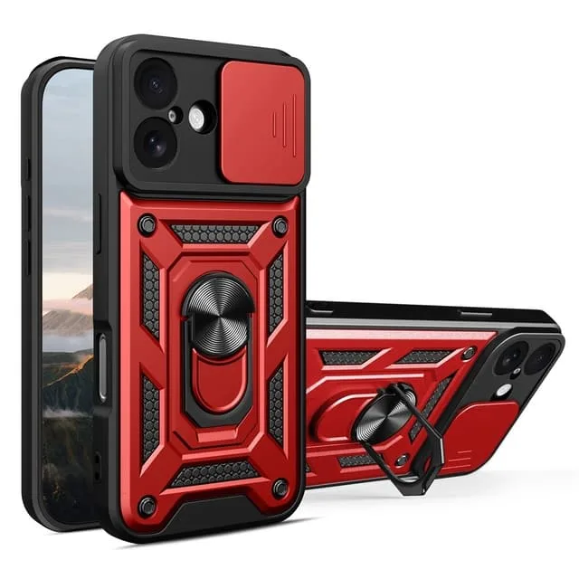 Skalo iPhone 17 Armor Metallring Kameraslider Skal